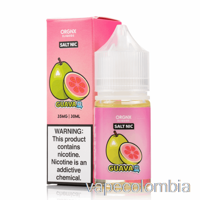 Vape Recargable Sales De Hielo De Guayaba - E-líquido Orgnx - 30ml 50mg